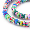 Handmade Polymer Clay Beads Strands CLAY-N008-056-01-3