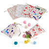 20Pcs 4 Styles Christmas Cotton Fabric Cloth Bag ABAG-TA0002-11-2