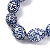 Handmade Blue and White Porcelain Beads PORC-I027-16D-3