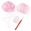 2 Skeins Polyester Yarn DIY-MB0003-08-2
