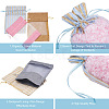 Magibeads 30Pcs 6 Colors Cotton & Organza & Burlap Packing Pouches Drawstring Bag ABAG-MB0001-09-4