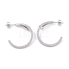 Ion Plating(IP) 304 Stainless Steel Stud Earrings EJEW-P191-33-2