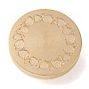 Golden Tone Round Brass Stamp Heads AJEW-H149-05G-02-2