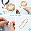 1 Roll Iron Ball Bead Chains CH-YW0002-04G-6