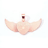 Alloy Pendant Cabochon Settings LS-PALLOY-S107-002RG-RS-2