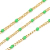 Ion Plating(IP) 304 Stainless Steel Enamel Curb Chains CHS-P013-01G-10-1