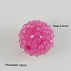 Transparent Style Chunky Round Resin Rhinestone Bubblegum Ball Beads X-RESI-S259-20mm-ST7-2