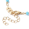 Handmade Brass Cobs Chain Bracelet Making AJEW-JB01150-23-3