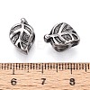 304 Stainless Steel European Style Large Hole Beads STAS-T072-111AS-3