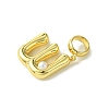 Rack Plating Brass with ABS Plastic Pearl European Dangle Charms KK-G501-02W-G-2