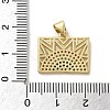 Brass Micro Pave Cubic Zirconia Pendants KK-E091-09G-3