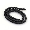 Frosted Glass Round Bead Strands GLAA-J064-4mm-02-2