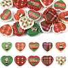 20Pcs Christmas Printed Opaque Acrylic Beads OACR-FS0002-53A-1