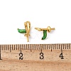 Brass Enamel Eye Pin Peg Bails KK-K399-16A-01-3