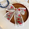 30 Yards Polycotton Embroidery Flower Lace Ribbon PW-WG41477-02-1