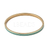 304 Stainless Steel Enamel Hinged Cuff Bangles for Women SA-CBAC920-15G-01B-4