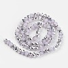 Electroplate Glass Beads Strands X-EGLA-A034-J8mm-M04-2