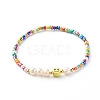 Glass Beads Stretch Bracelets BJEW-JB06414-2