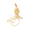 304 Stainless Steel Pendants STAS-S150-05G-1