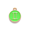 Alloy Enamel Pendants ENAM-S124-01A-06I-2