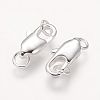 Brass Lobster Claw Clasps KK-KK802-S-NR-2