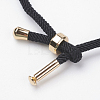 Cotton Twisted Cord Bracelet Making MAK-L012-03-2