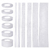 6 Styles 6 Rolls Polyester Ribbons SRIB-TA0001-27-1