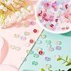 SUPERFINDINGS 200Pcs 10 Colors Transparent Czech Glass Beads GLAA-FH0001-44-4