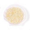 Transparent Spray Painted Glass Beads EGLA-N018-4mm-10-1