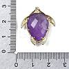 Natural Amethyst Pendants G-U019-02G-07-3