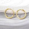 Brass Huggie Hoop Earrings EJEW-K083-29G-1