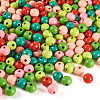 240Pcs 6 Colors Natural Wooden Beads WOOD-TA0002-74E-2