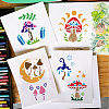 Plastic Drawing Painting Stencils Templates DIY-WH0396-0038-5