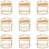 14Pcs Rectangle Alloy Buckles FIND-CY0002-02G-1