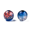 Transparent Crackle Acrylic Beads CACR-N002-15A-4