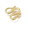 Brass M-Hook Clasps KK-CBA0DF0-14E-G-2