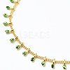 Brass Enamel Charm Bracelets BJEW-JB05587-3