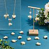 50Pcs Opaque Resin and Natural Mixed Stone Pendants FIND-HY0001-37-4