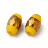 Opaque Electroplate Glass Beads EGLA-H003-02G-03-3