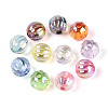 UV Plating Transparent Acrylic Beads OACR-N153-03-1