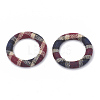 Cloth Fabric Covered Linking Rings WOVE-N009-04B-1