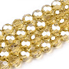 Electroplate Glass Bead Strands EGLA-R015-8mm-1-1