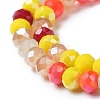 Glass Beads Strands EGLA-A034-M4mm-01-4