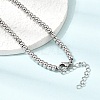4MM Round 304 Stainless Steel Beaded Necklaces for Man and Women SA-CBAB767-16P-3