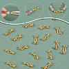 Brass S-Hook Clasps KK-HS0002-04G-4