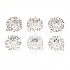 Non-Tarnish 304 Stainless Steel Stud Earring Findings STAS-S079-34B-3