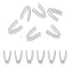 6Pcs 925 Sterling Silver Hollow Initial Beads STER-TA0001-53V-1