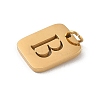 304 Stainless Steel Charms STAS-R001-01G-B-2