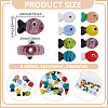 24Pcs 8 Colors Handmade Lampwork Beads LAMP-GA0001-23-2