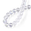 Electroplate Transparent Glass Beads Strands LS-GLAA-T032-T6mm-AB13-5